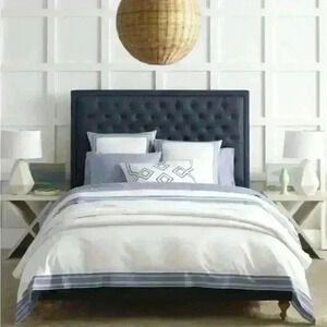 Serena & Lilly 100 %‎ Cotton White Bark Beaumont White Twin Duvet Nwt!